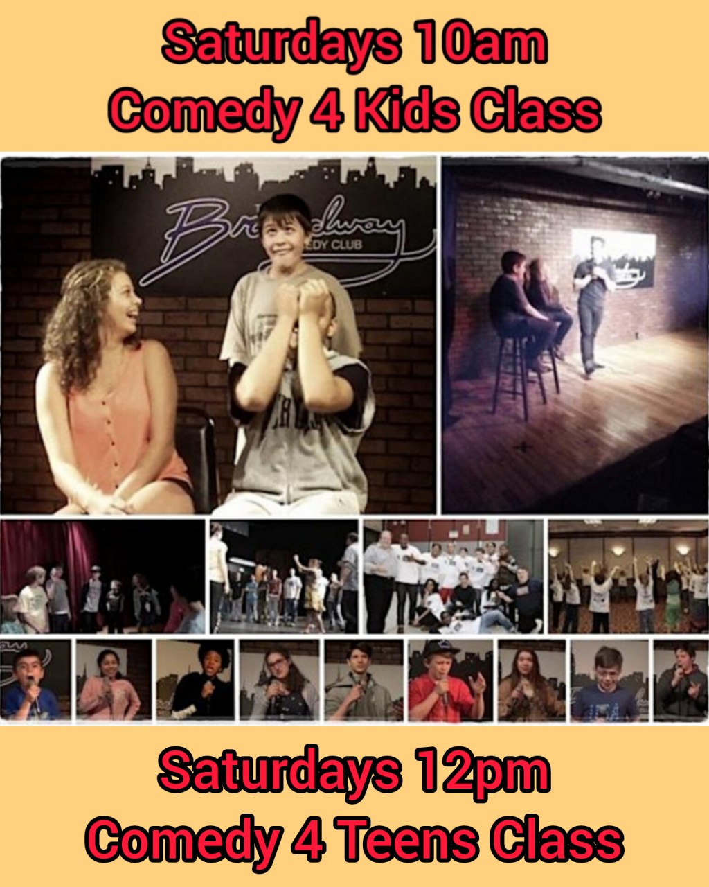 Comedy Classes 4 Kids & Teens Next Session Starts November&nbsp;4.